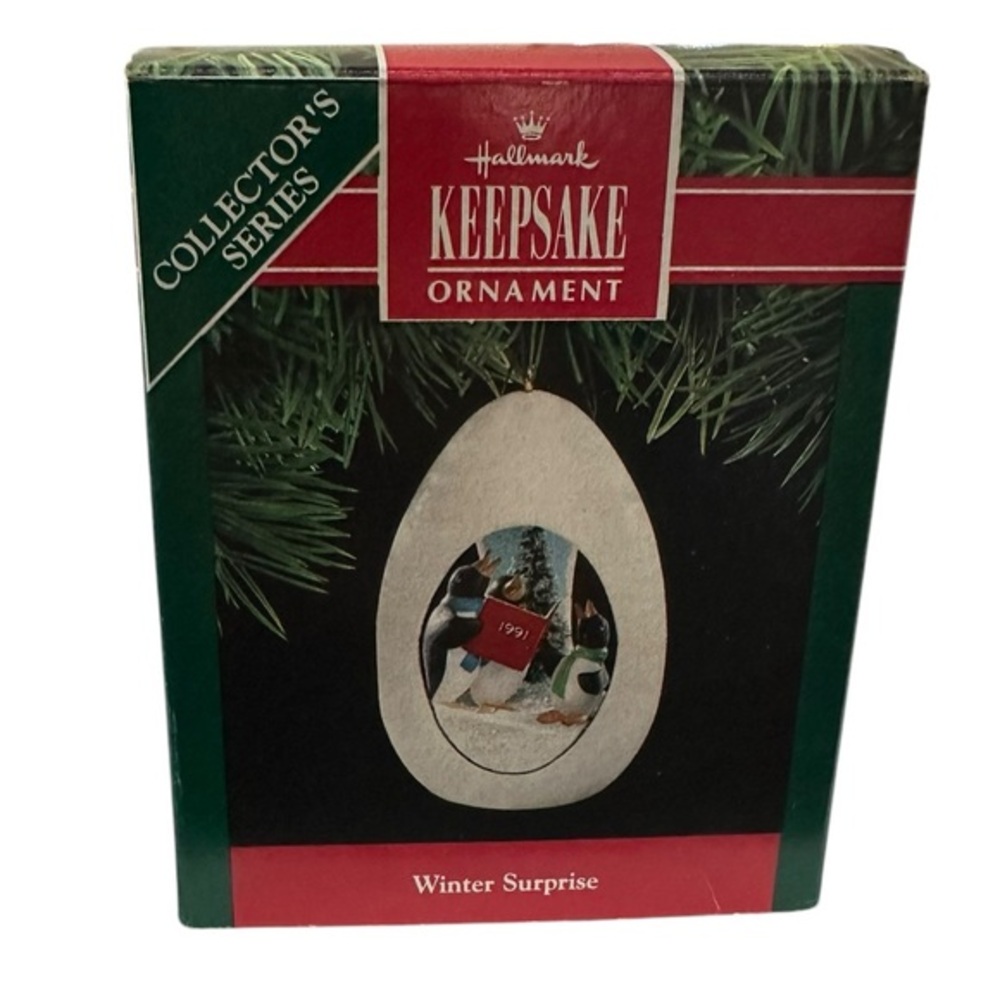 Hallmark Keepsake ‘Winter Surprise’‎ Ornament Collector’s Series 1991